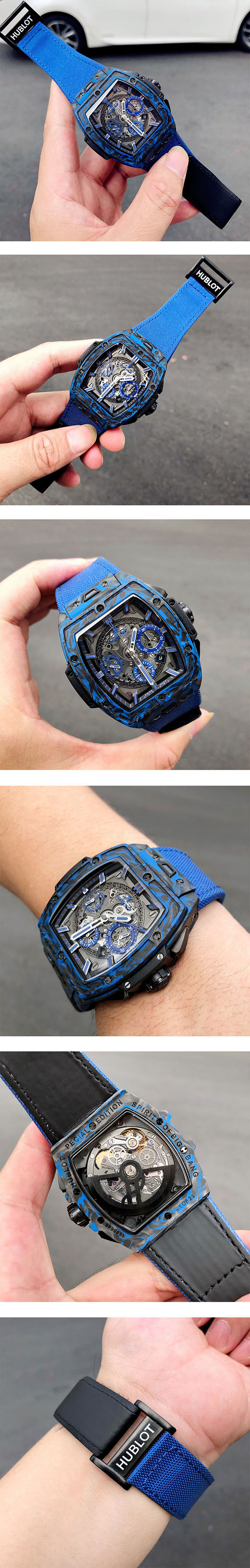 【ブルー、42mm 】ウブロ HUBLOTビッグバン ブランド時計コピー 642.QV.0113.NR.CNY21 