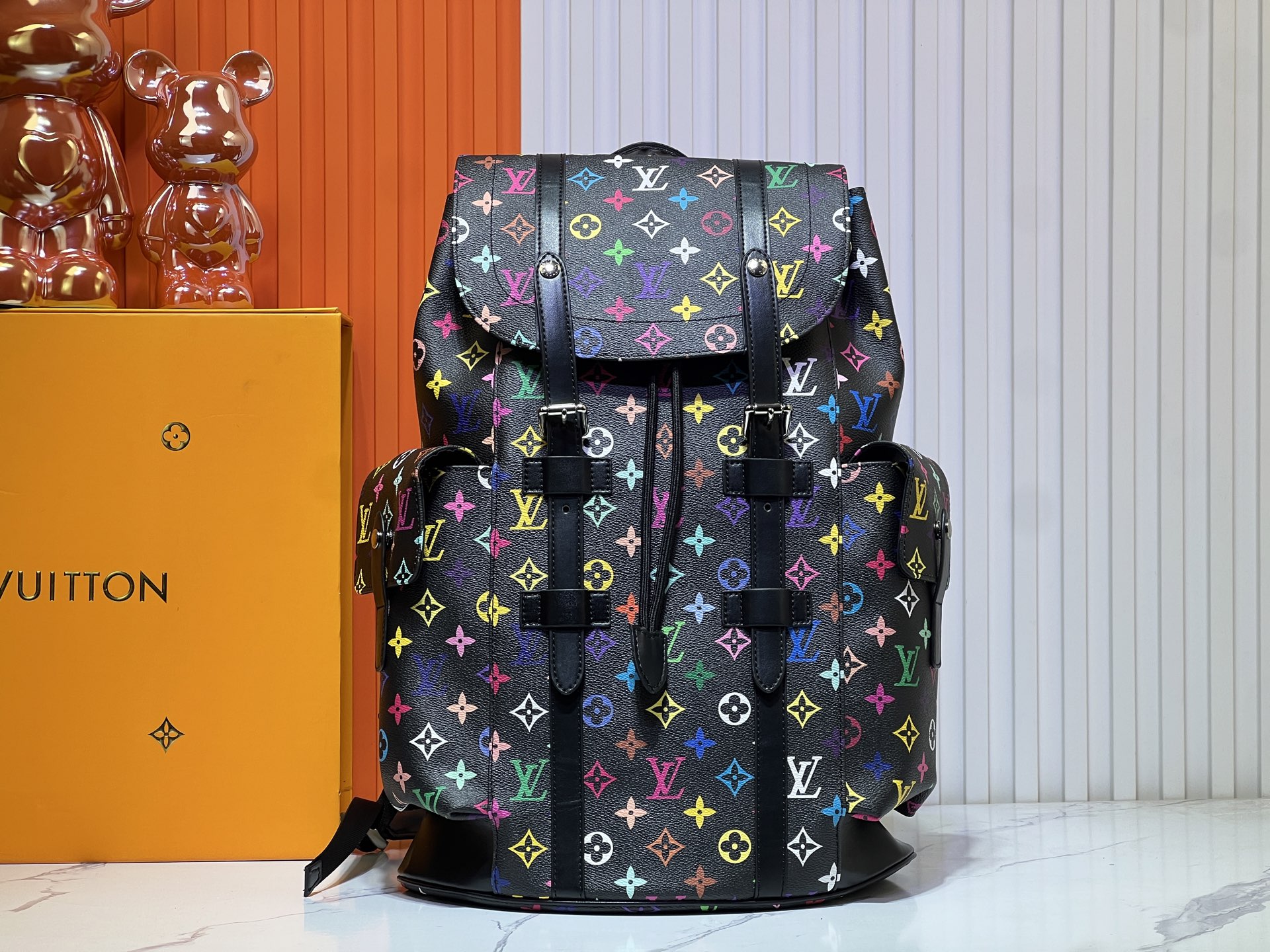 2色国内発送ルイヴィトン マルチカラーChristopher M25240 M41379リュック LV Monogram Craggyスーパー ...