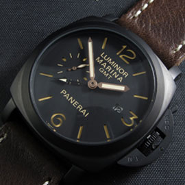 優良配送 PANERAI LUMINOR MARINA GMTスーパーコピーウォッチ 手巻き スモセコ