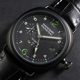 品質安心 PANERAI ラジオミール PAM496 10 Days GMT Asian 21600振動 スーパールミナス