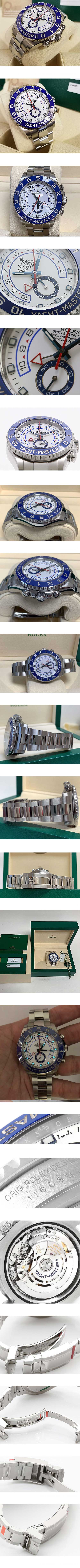 ロレックス 新型 Yacht-Master II116680 男性用腕時計【重さ 約180g】