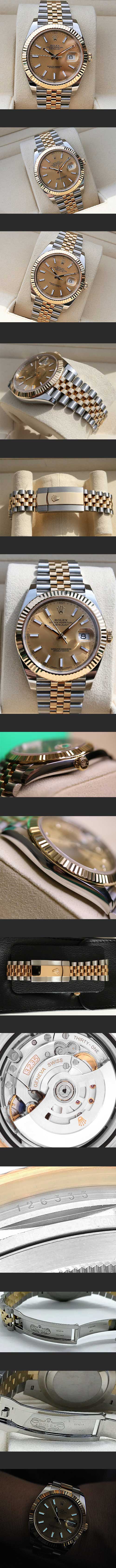 【会員登録無料】ロレックスデイトジャスト 41mm 126333 偽物時計