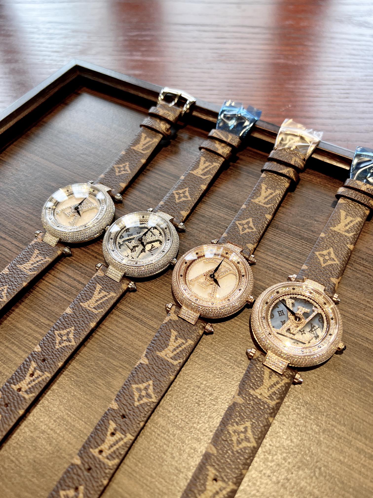 ルイヴィトLouis Vuittonスーパーコピー LV クォーツ 時計 360度回転 メンズ/レディース  実物の写真 国内発送対応N品安全必ず届く
