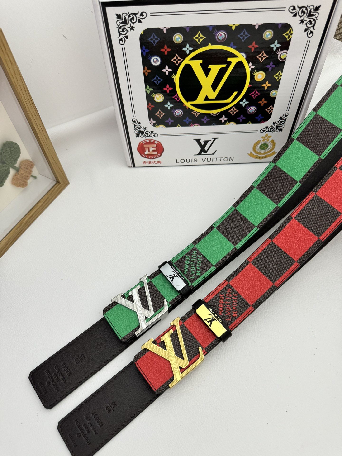 2色 ルイヴィトLouis Vuitton スーパーコピー メンズ LVベルト 牛皮 38MM 後払い 国内発送