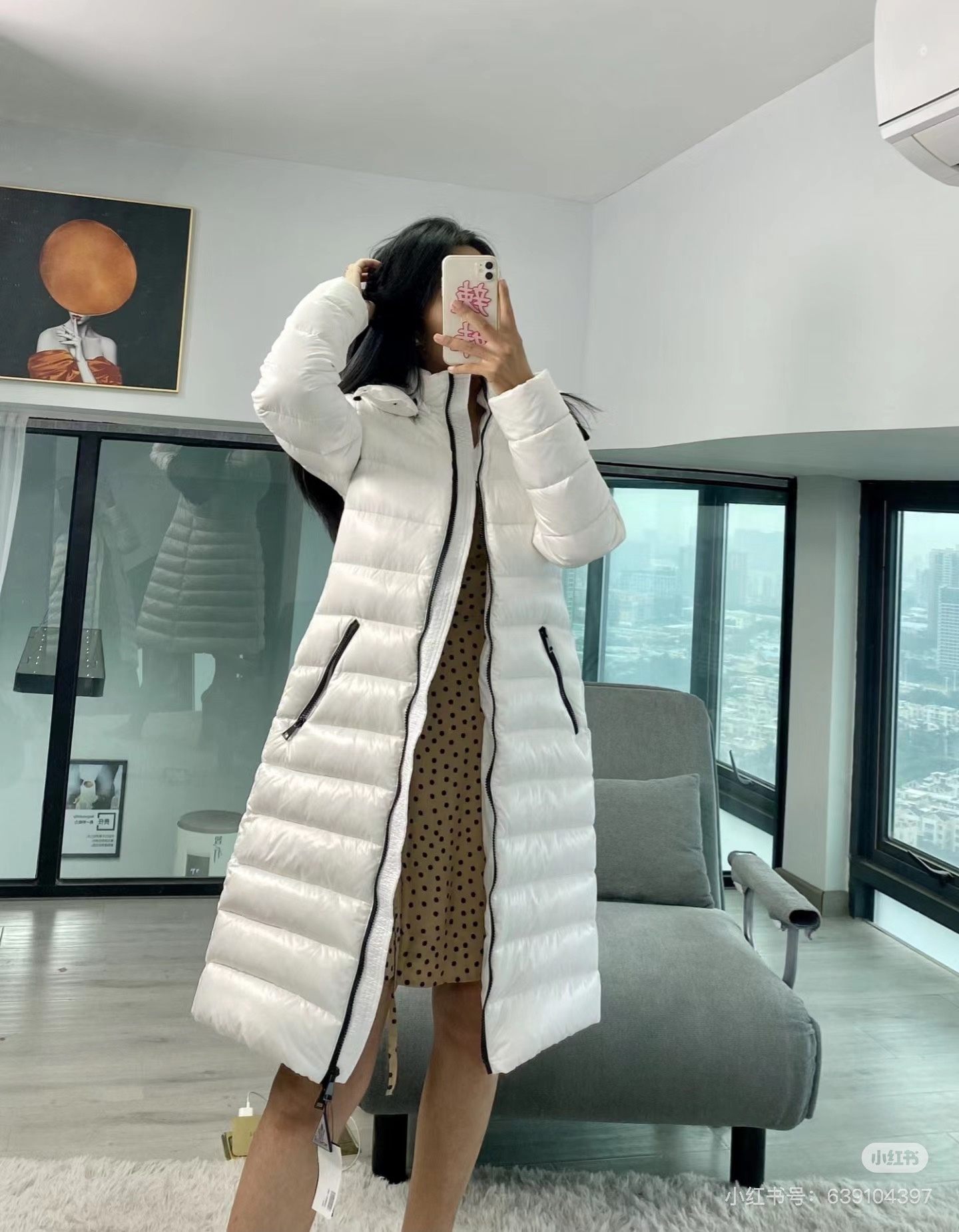 2色 モンクレール ダウンジャケット ロング Moka レディース Moncler スーパーコピー服 1/2/3/4