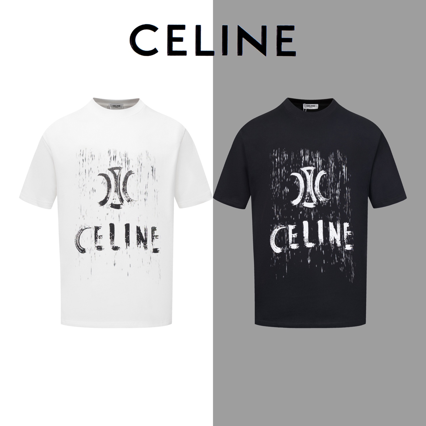 2色 2025ssセリーヌ 半袖Tシャツ レディース  M L XL CELINE文字スーパーコピー代引き新作後払い