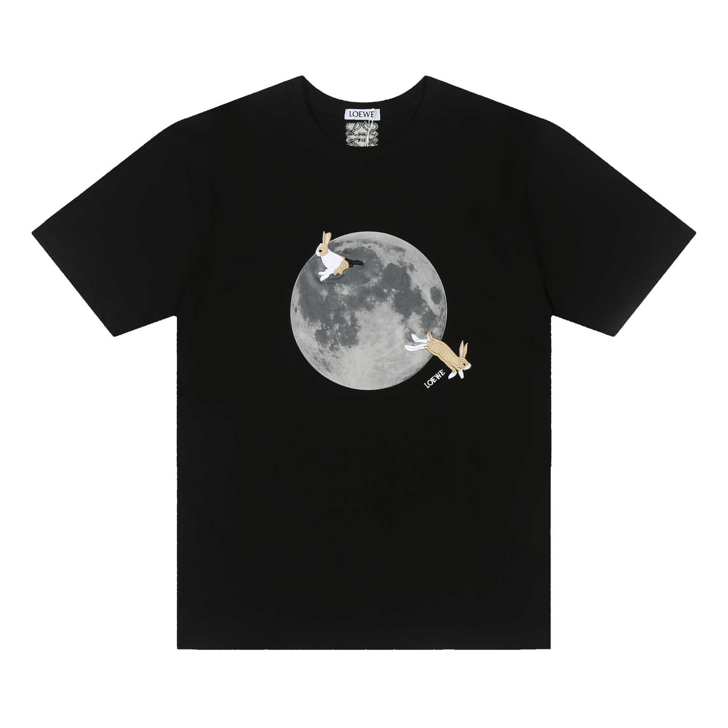 国内発送ロエベ 半袖Tシャツ 月のウサギ メンズ/レディース XS S M L 代引き新作後払い