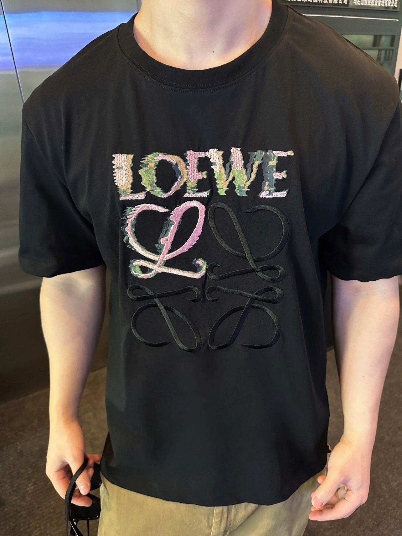 国内発送2色ロエベ 半袖Tシャツ メンズ/レディース XS S M L スーパーコピー代引き新作後払い