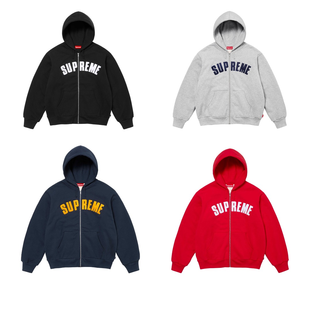 24FWシュプリーム Supremeスーパーコピー代引きトパーカー ARC THERMAL LINED ZIP UP HOODED