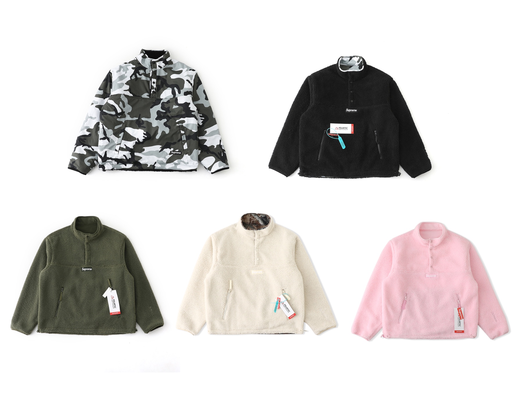 多色シュプリーム コピー後払い代引き シープボア アウター Supreme OLARTEC FW25 WEEK8 Polartec Shearling Reversible Pullover  リバー