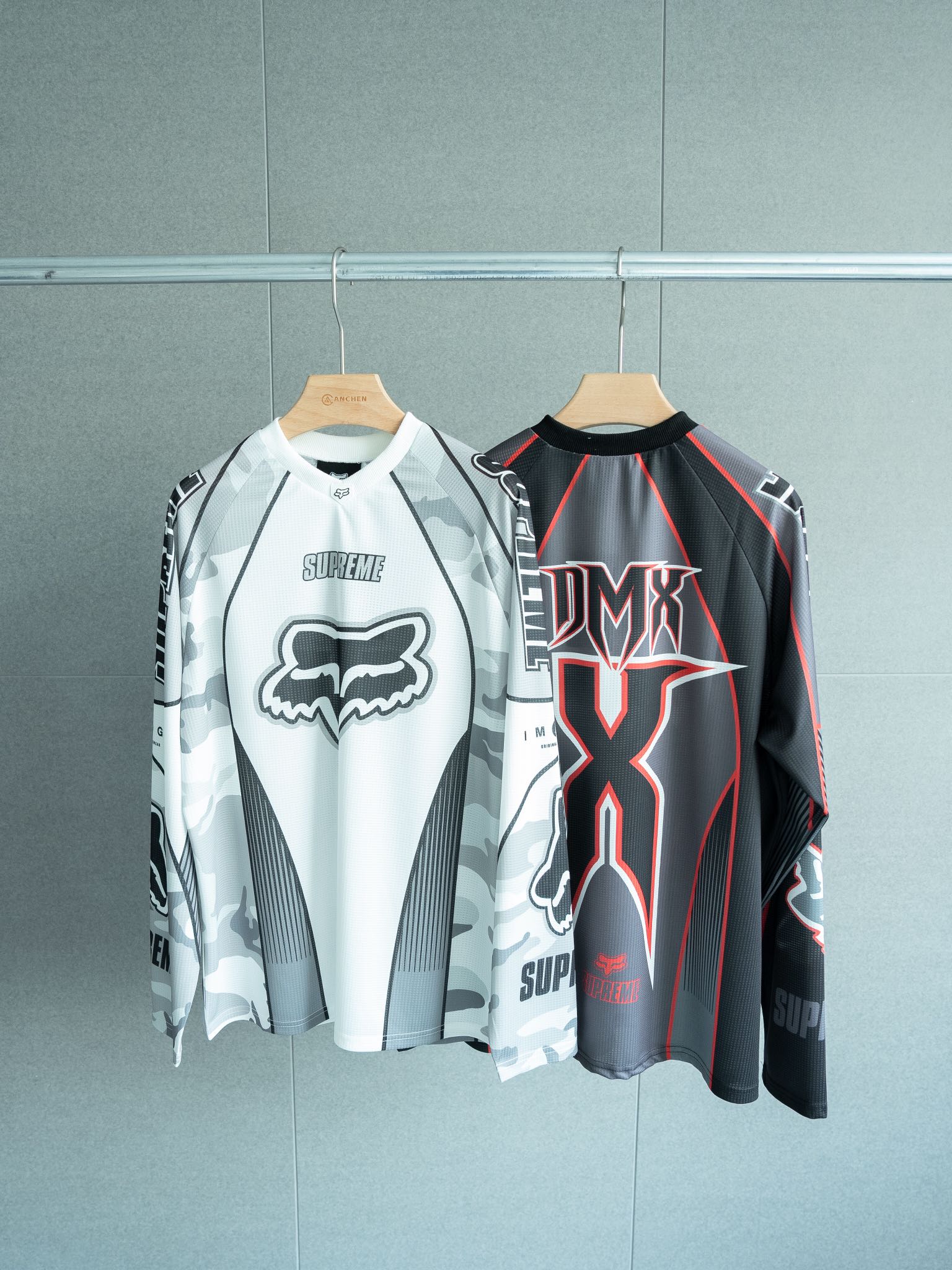 本当に後払いシュプリーム コピー代引き x Fox Racing 25FW DMX Jersey logo  長袖シャツ