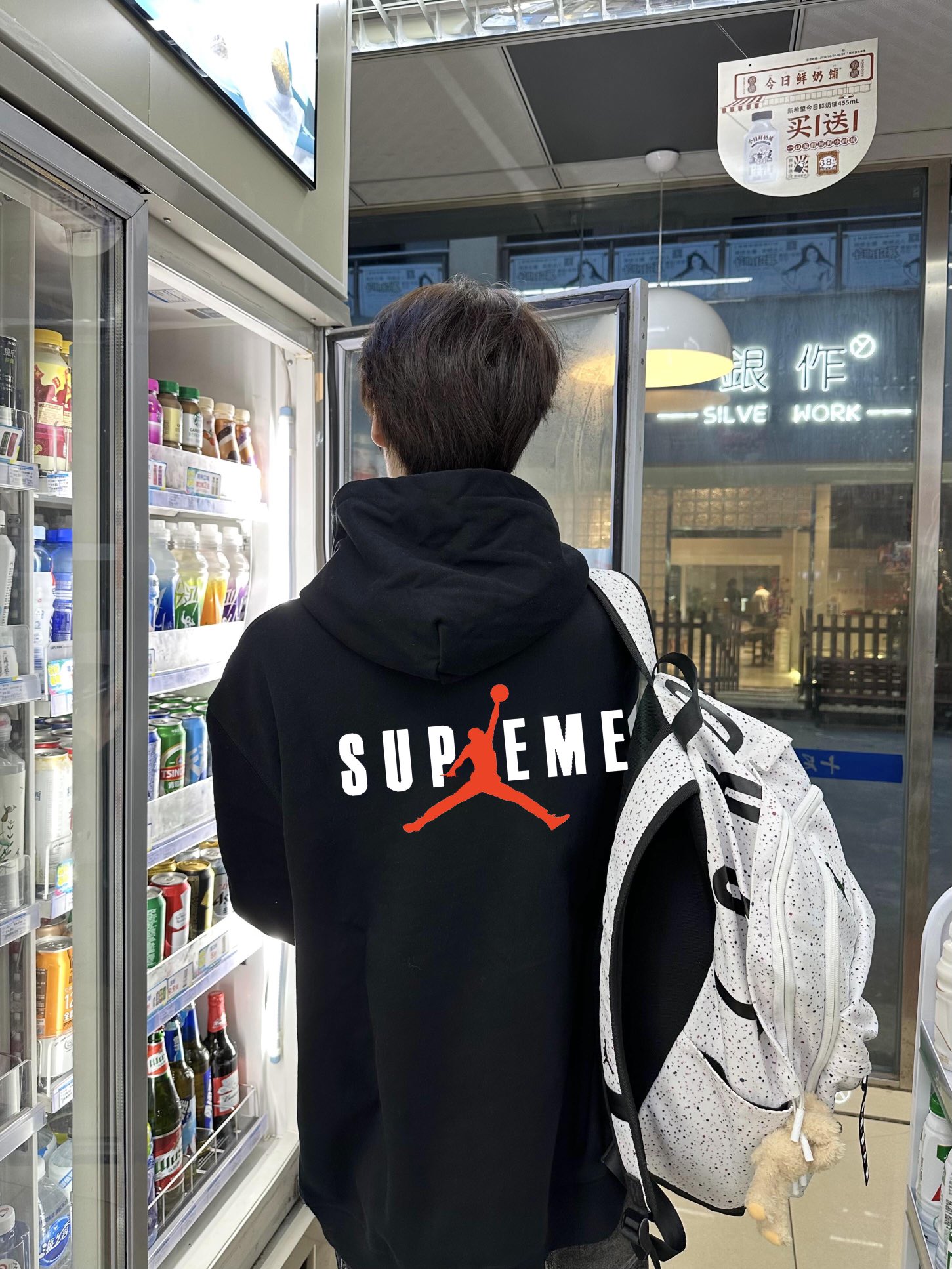 本当に後払いシュプリーム コピー代引きパーカー M L XL XXL XXXL Supreme x AJ