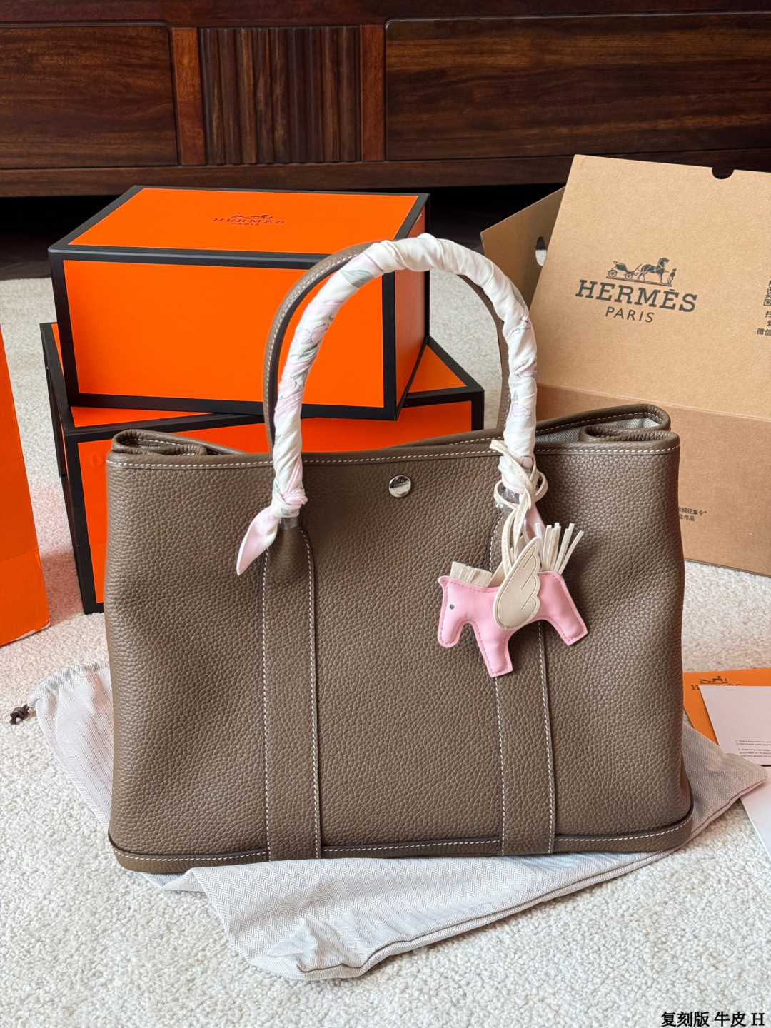 4色 36cm エルメス ガーデン トートバッグ Togo  シルバー金具 スーパーコピーブランドバッグ代引き対応安全